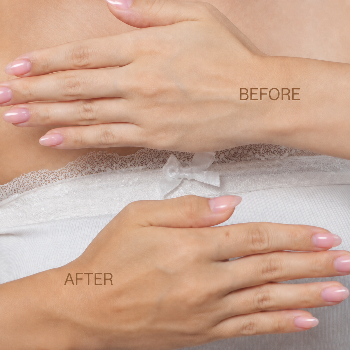 Pixi GradualGlow sunless tanner Before and After